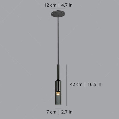 Eclipse Sphere Smoked Crystal Pendant Light