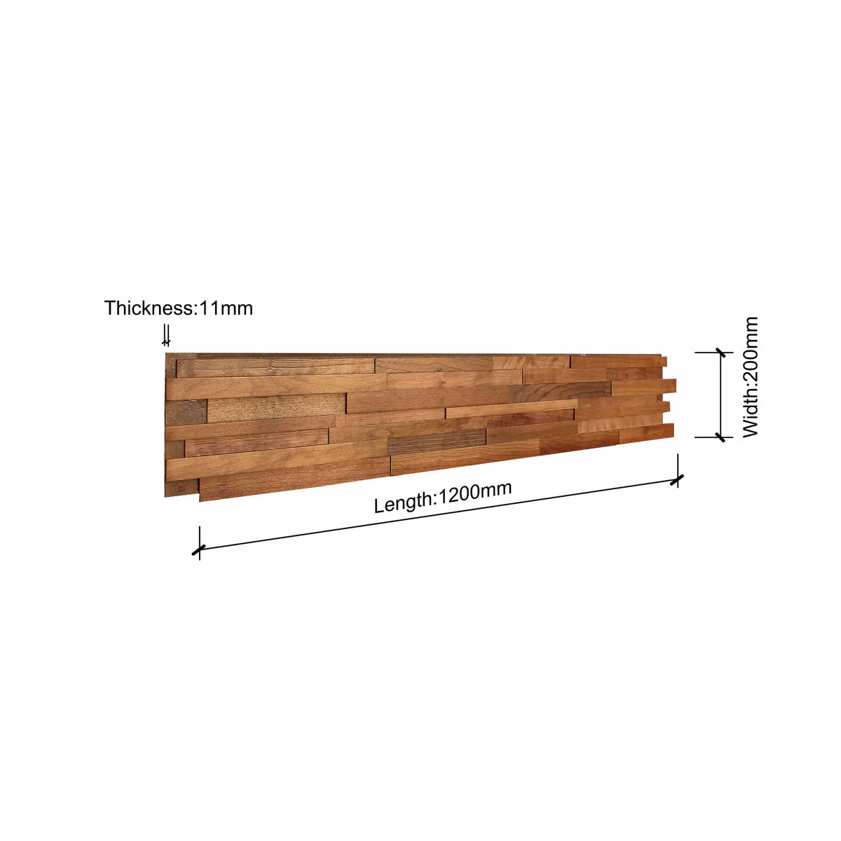 TimberGrid Wooden Wall Panel (Set of 4 or 12)