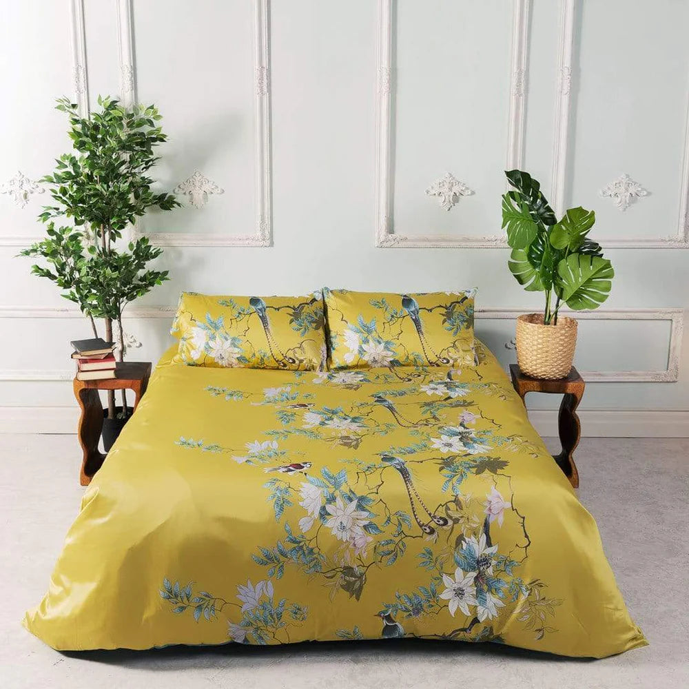 Amara Garden Duvet Cover Set (Long-Staple Sateen Cotton) - KaveCore
