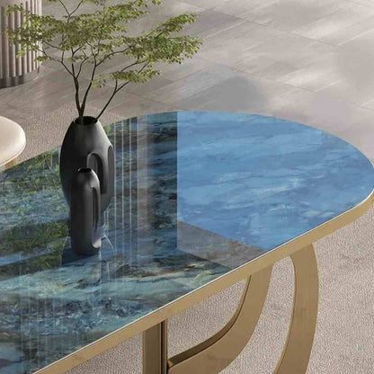 Marquis Blue Mist Marble Table - KaveCore