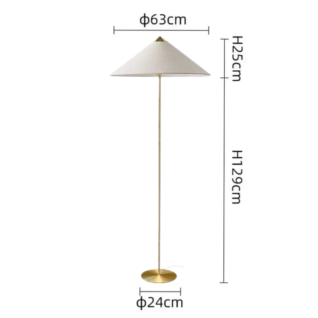 Kyoto Shade Rattan Floor Lamp
