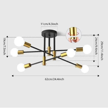 Cosmo Brass Chandelier