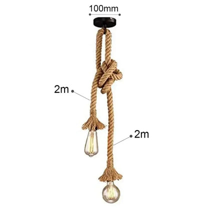Knotted Rope Pendant Light - KaveCore