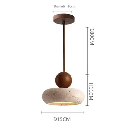 Eteria Stone & Wood Pendant Lamp - KaveCore