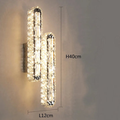 Seraphina Twin Crystal Wall Light