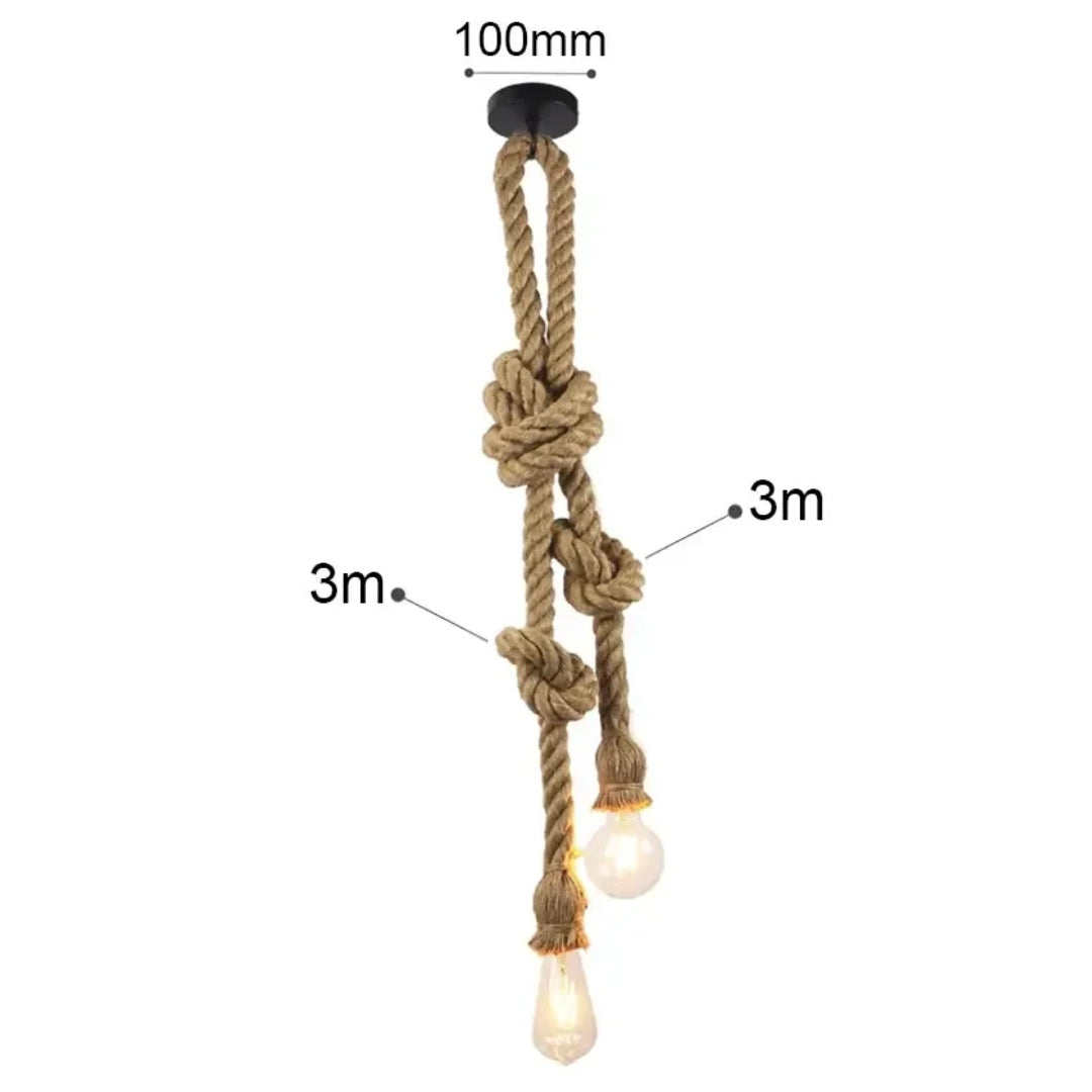 Knotted Rope Pendant Light - KaveCore