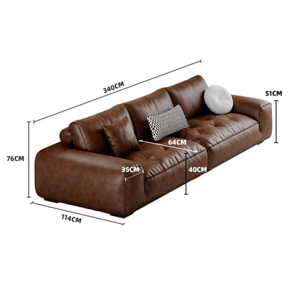 Lazaro Leather Sofa