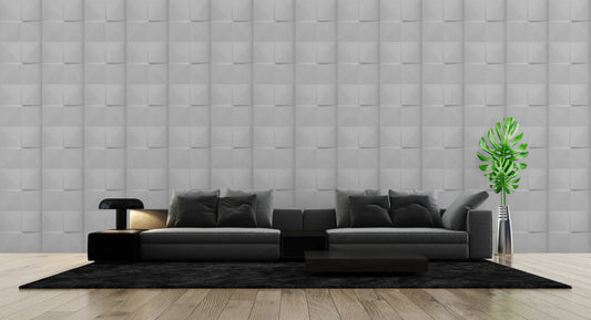 Tilt Grid PVC Wall Panel (Set of 12)