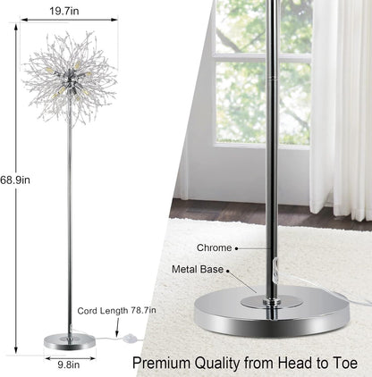 Sparkling Crystal Firework Floor Lamp - US - KaveCore