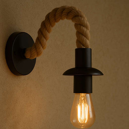 Rope Arm Vintage Wall Lamp - KaveCore