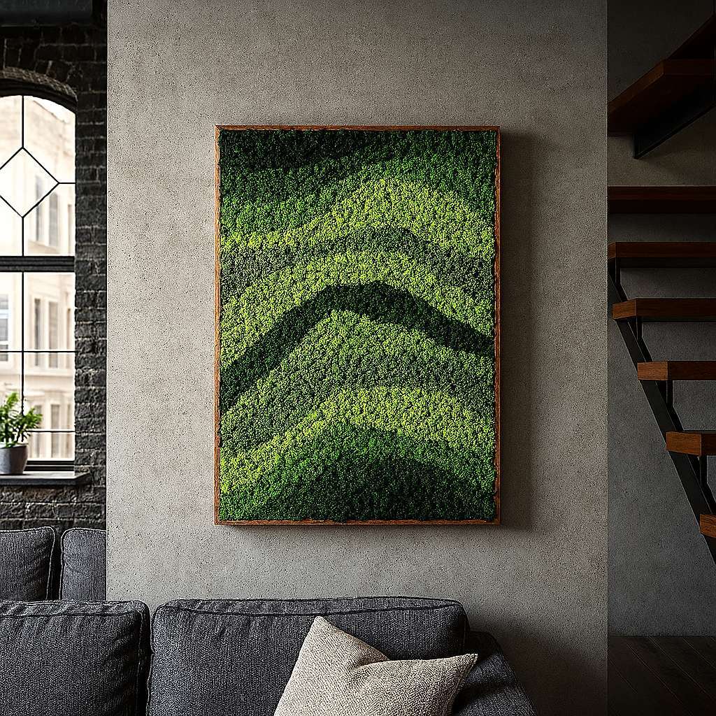 BotaniWave Natural Moss Art