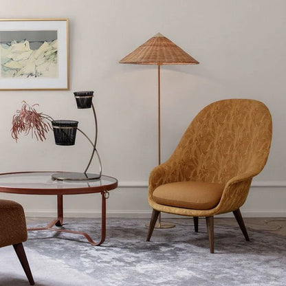 Kyoto Shade Rattan Floor Lamp