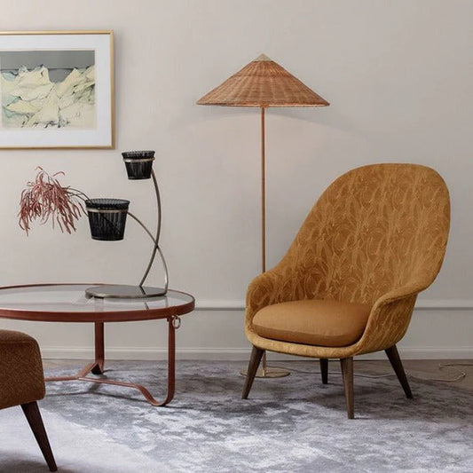 Kyoto Shade Rattan Floor Lamp