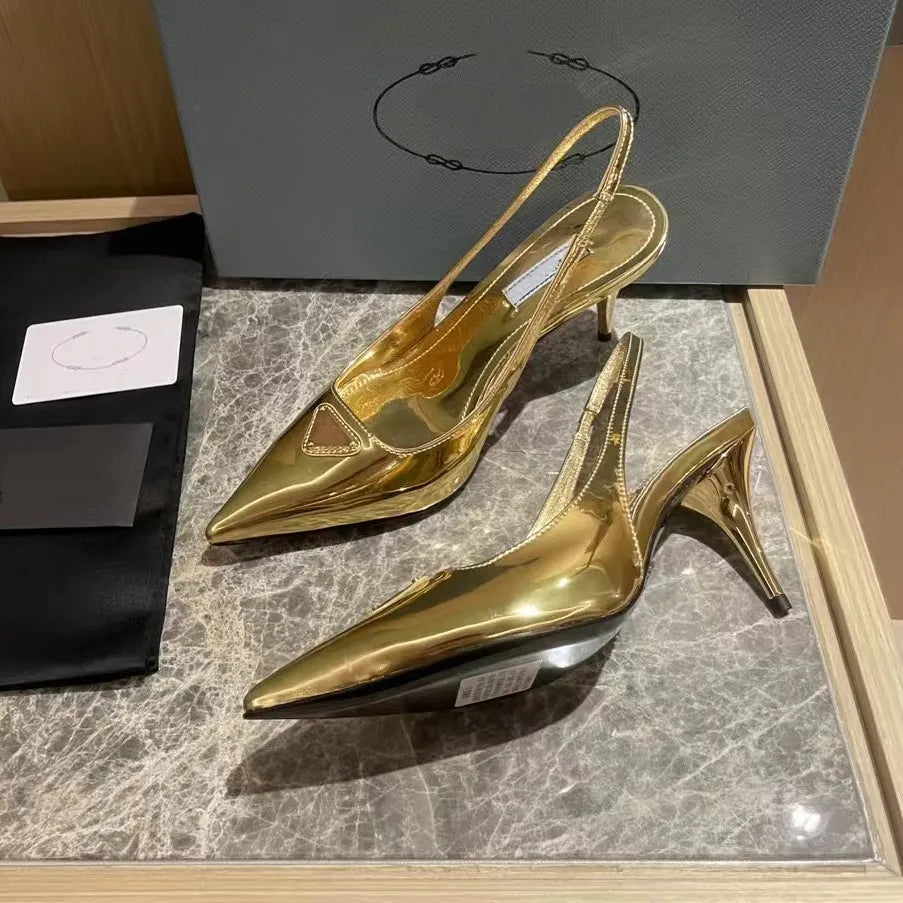 High Heeled Formal Shoes Designer Rhinestone