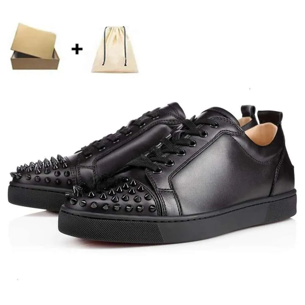 Designer Shoes Glitter Rivets Leather Suede Fashion Spikes