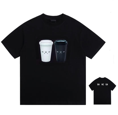 Summer T-shirts Parisian Designer Round Neck