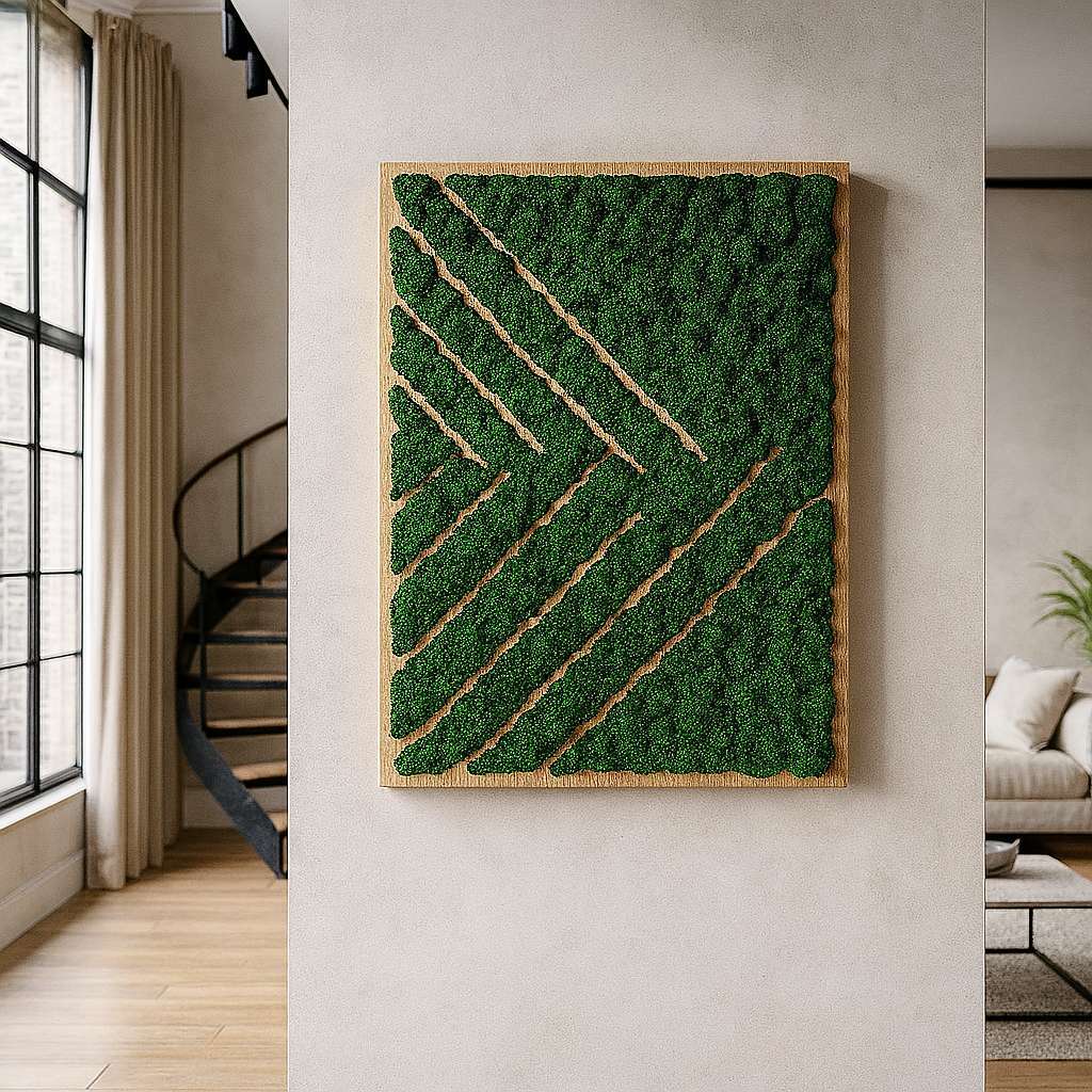 GreenPulse Natural Moss Art