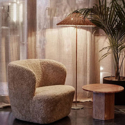 Kyoto Shade Rattan Floor Lamp