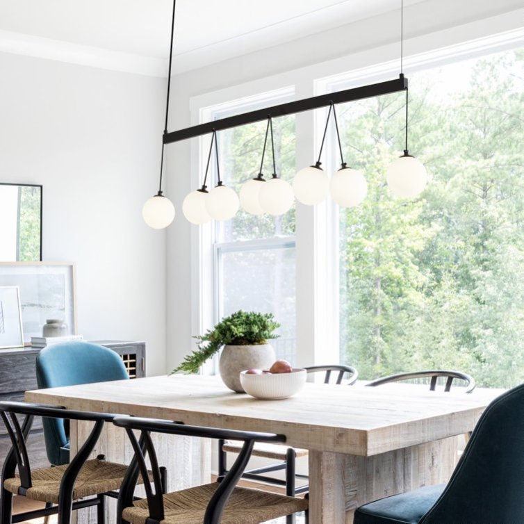 OrbitGlow 8-Light Floating Sphere Chandelier - US - KaveCore