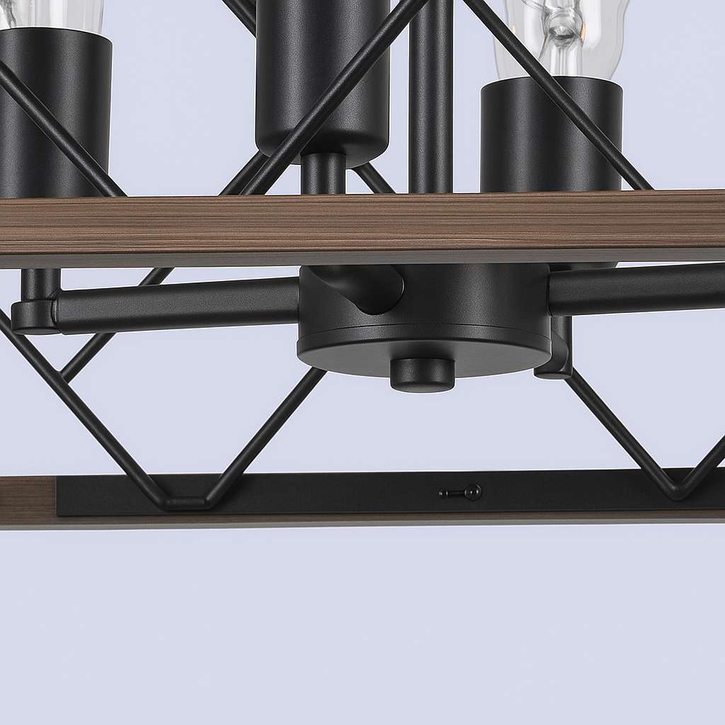 Blacksmith Forge 4-Light Industrial Hanging Light Fixture - US - KaveCore