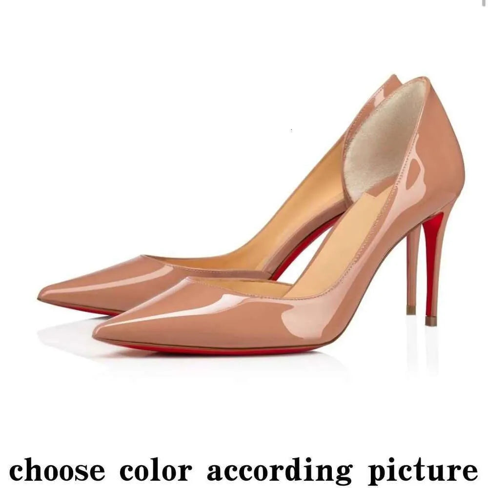 High Red Heels Shoes Designer Soled Peep Pointed Toe Sandals