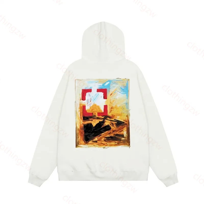 Designer Hoodie Sweater Monet Style Top Graffiti