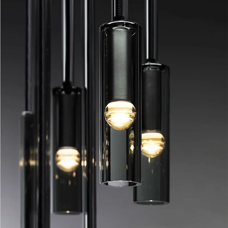 Eclipse Sphere Smoked Crystal Pendant Light