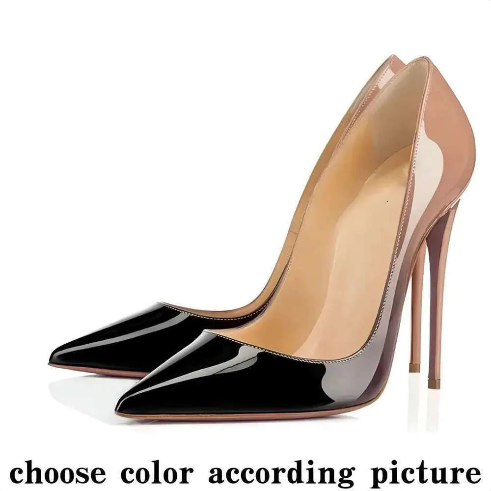 High Red Heels Shoes Designer Soled Peep Pointed Toe Sandals