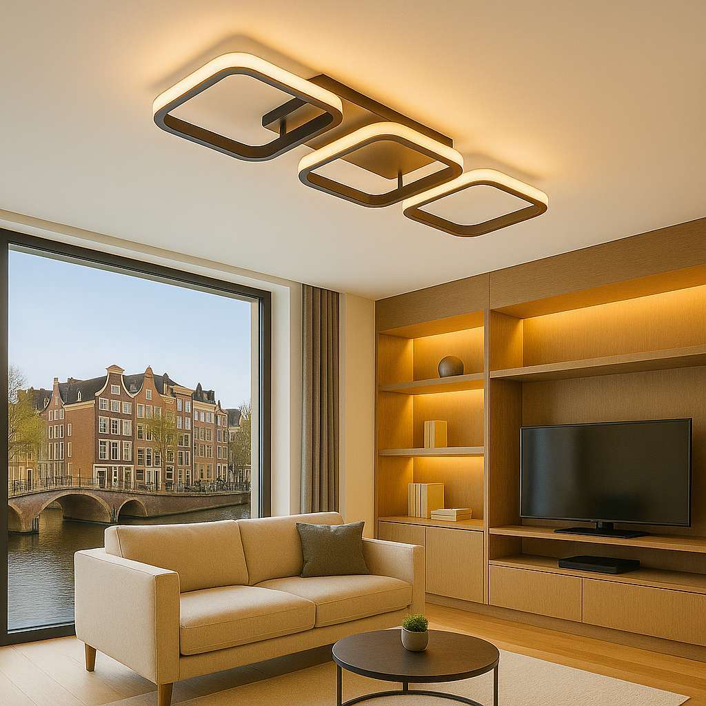 Modern Square LED Chandelier - KaveCore