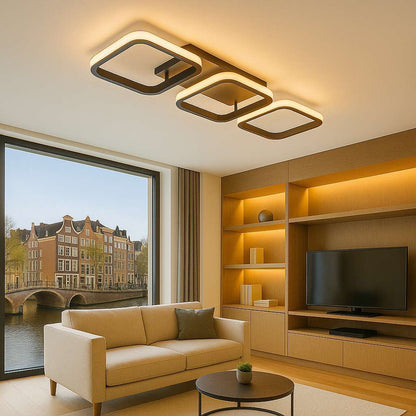 Modern Square LED Chandelier - KaveCore