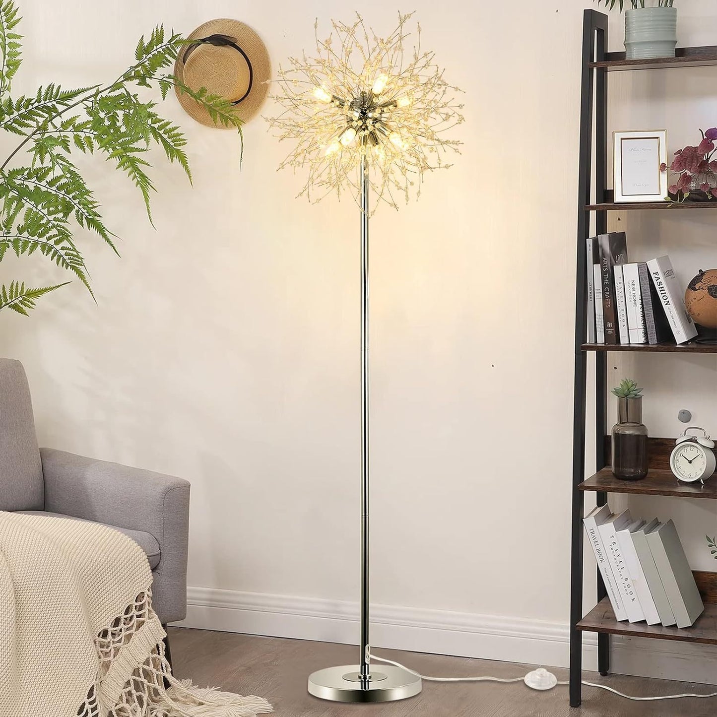 Sparkling Crystal Firework Floor Lamp - US - KaveCore