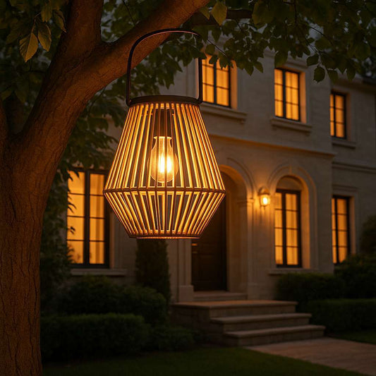 Solora Rattan Lantern - KaveCore