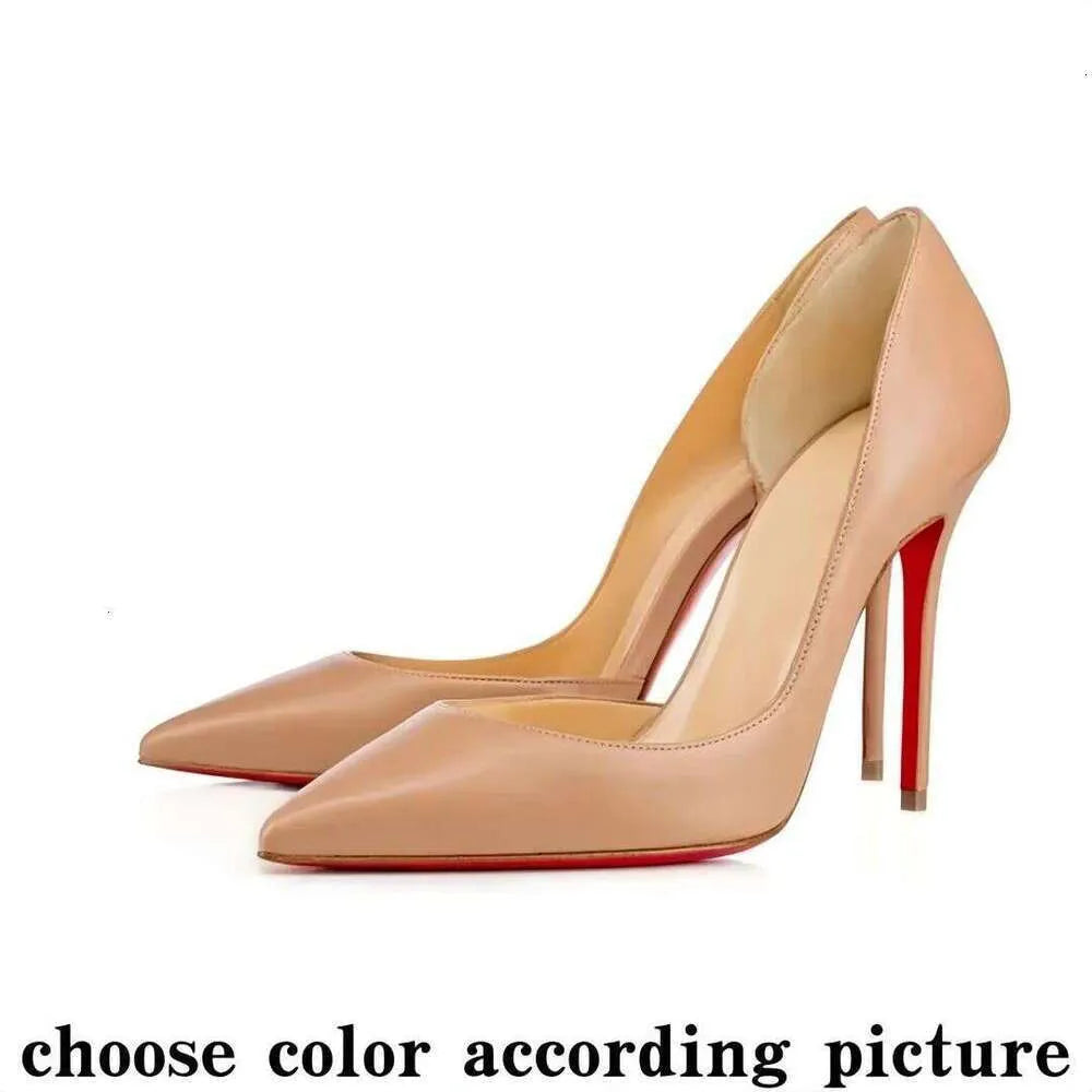 High Red Heels Shoes Designer Soled Peep Pointed Toe Sandals