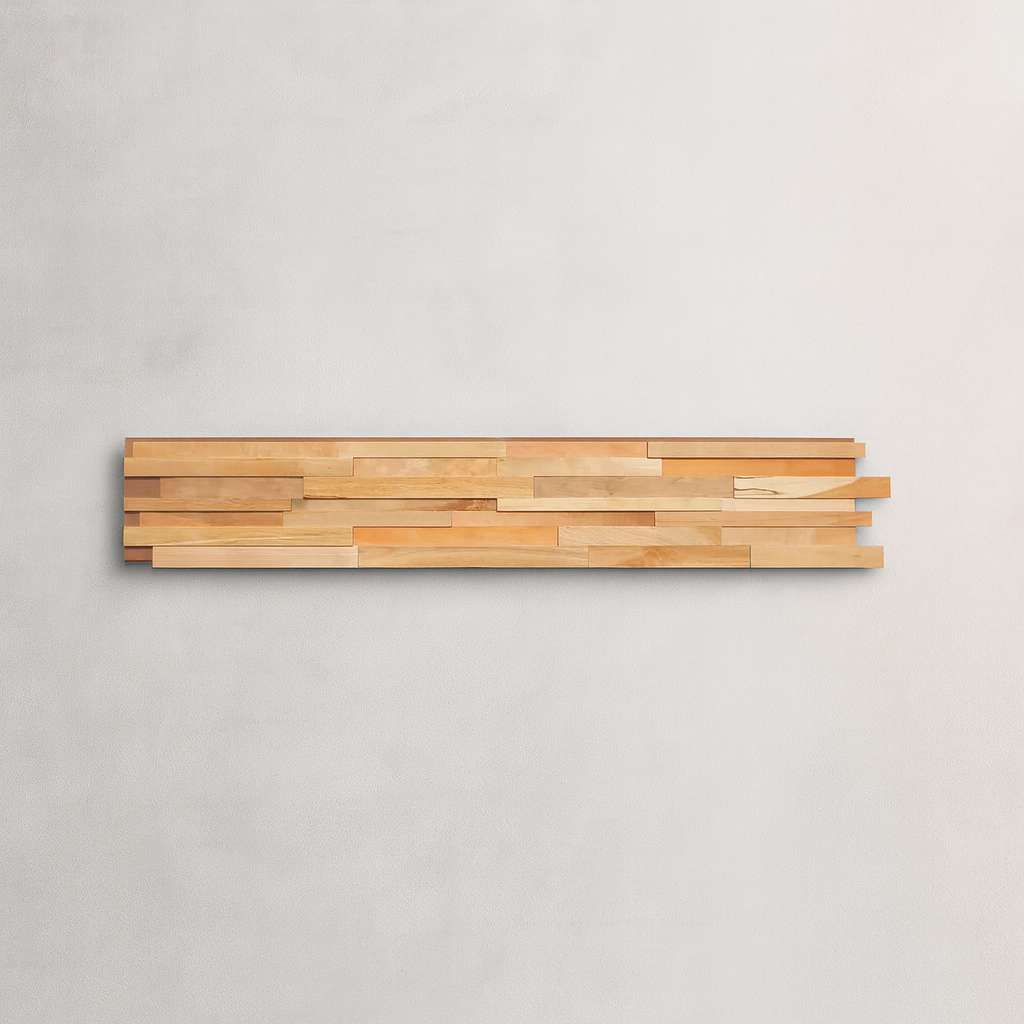 TimberGrid Wooden Wall Panel (Set of 4 or 12)