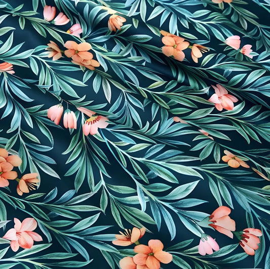 Botanic Dream Egyptian Cotton Duvet Cover Set (Long-staple Sateen Cotton)