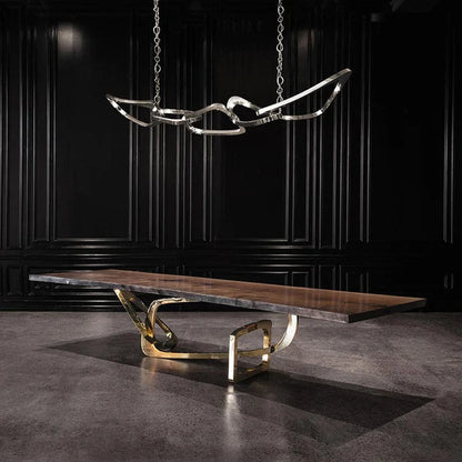 Kinetic Loop Chandelier