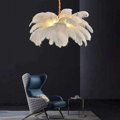 Palmira Feather Pendant Chandelier