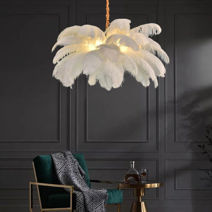 Palmira Feather Pendant Chandelier