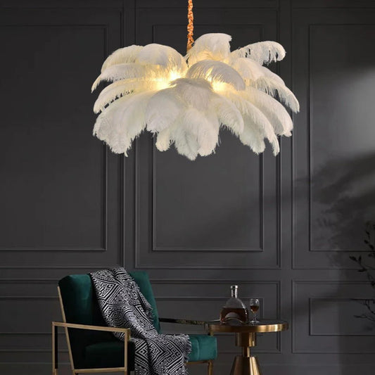Palmira Feather Pendant Chandelier