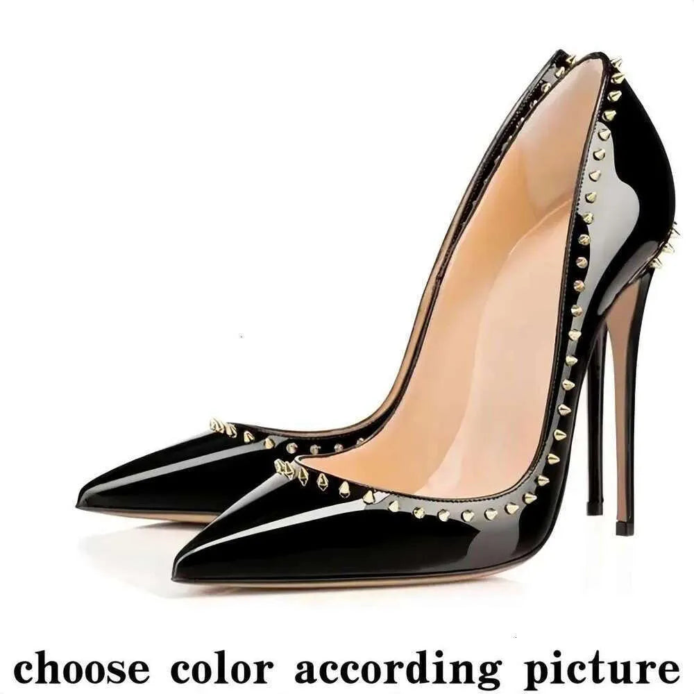 High Red Heels Shoes Designer Soled Peep Pointed Toe Sandals
