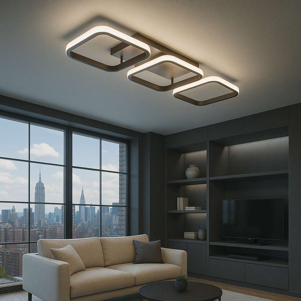 Modern Square LED Chandelier - KaveCore