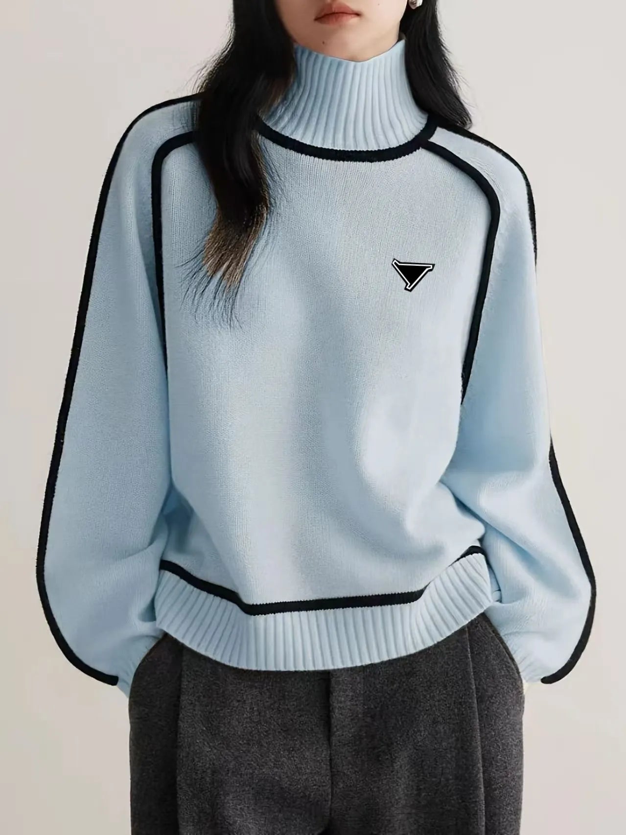 Designer Womens Sweater Knitted Embroidered