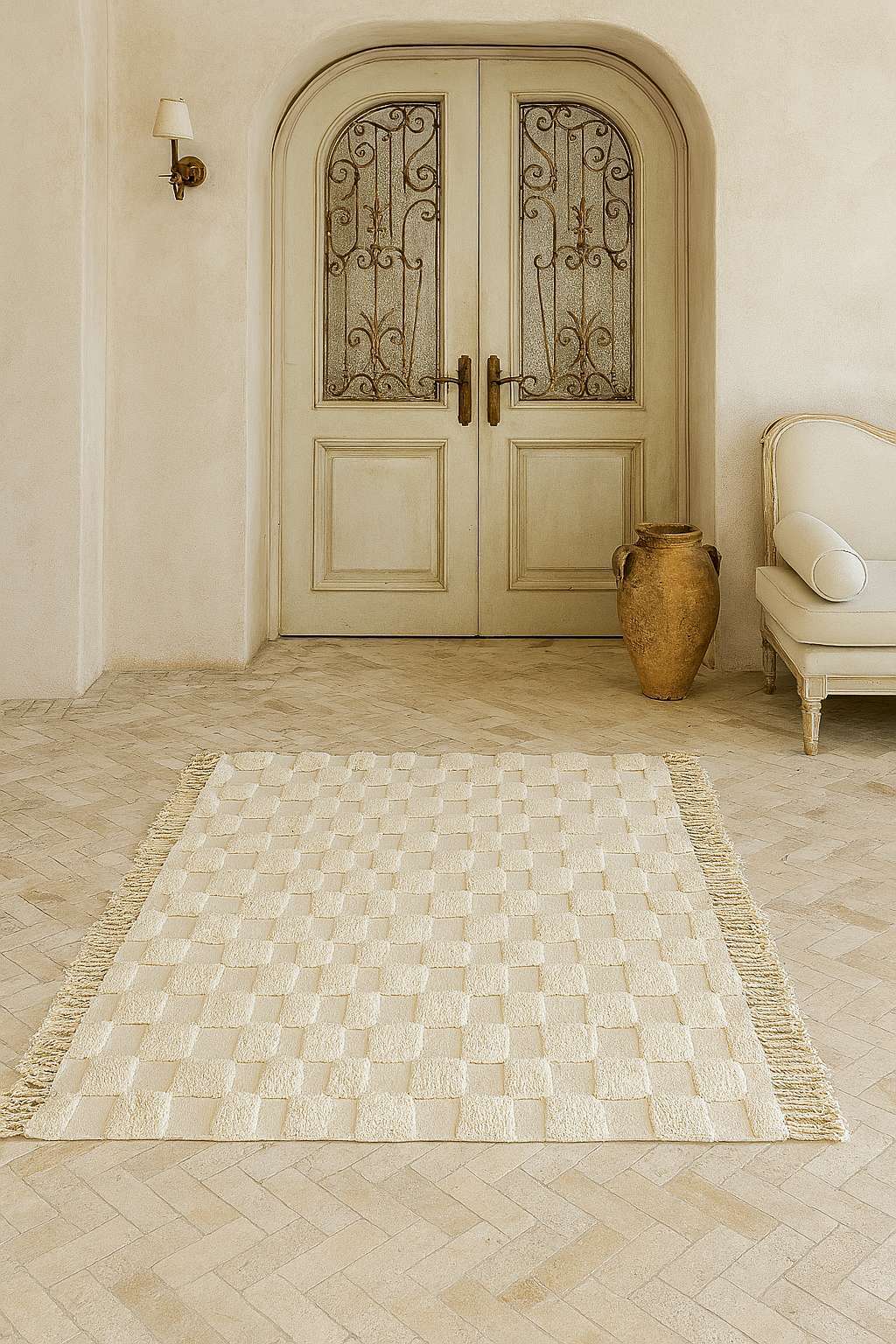 Jaal Patches Indian Rug