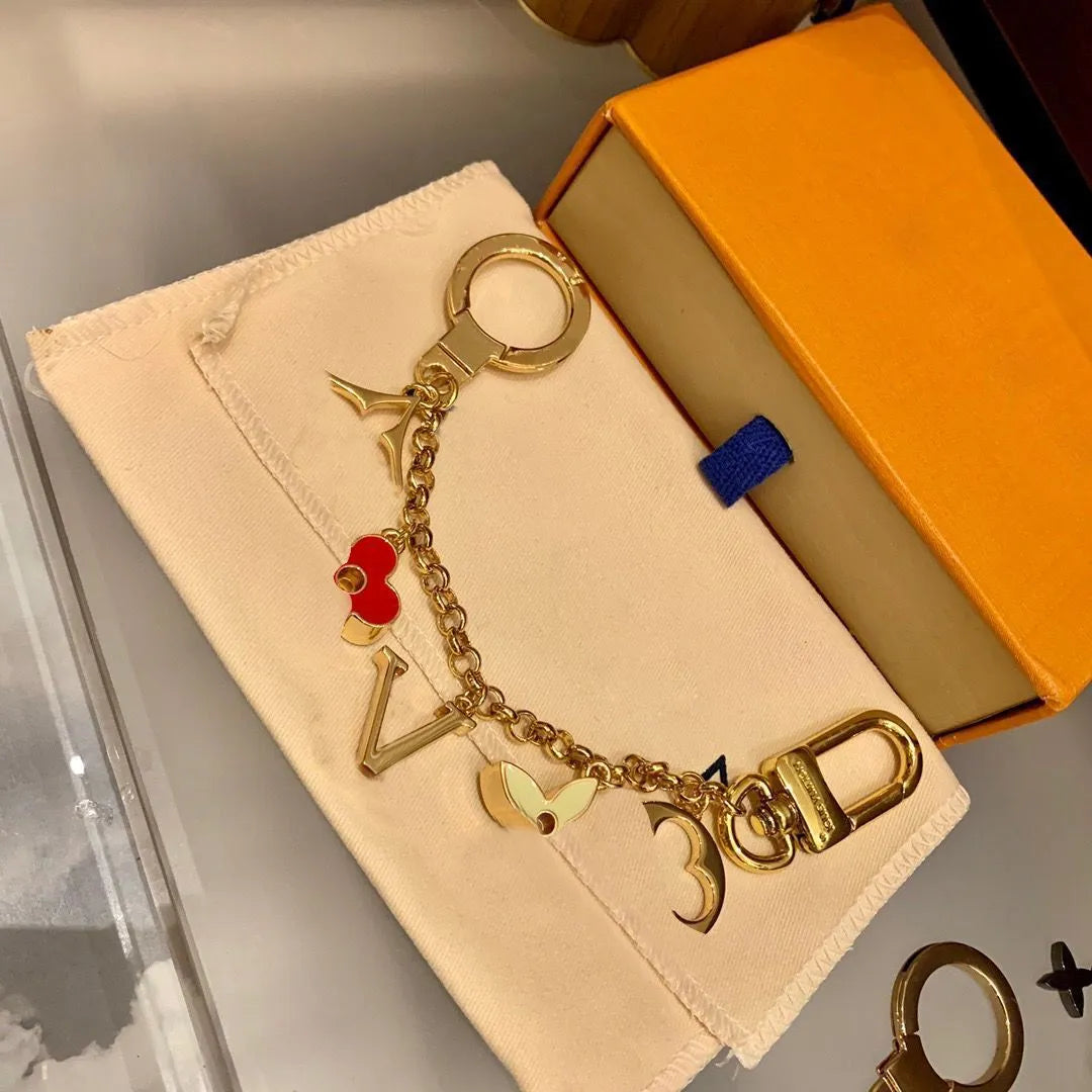 Designer Keychains Fashion Luxury Buckle