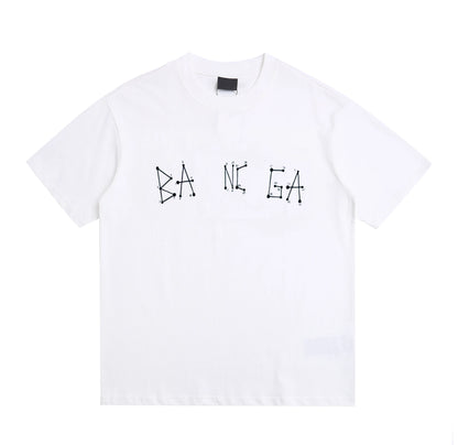 Summer T-shirts Parisian Designer Round Neck