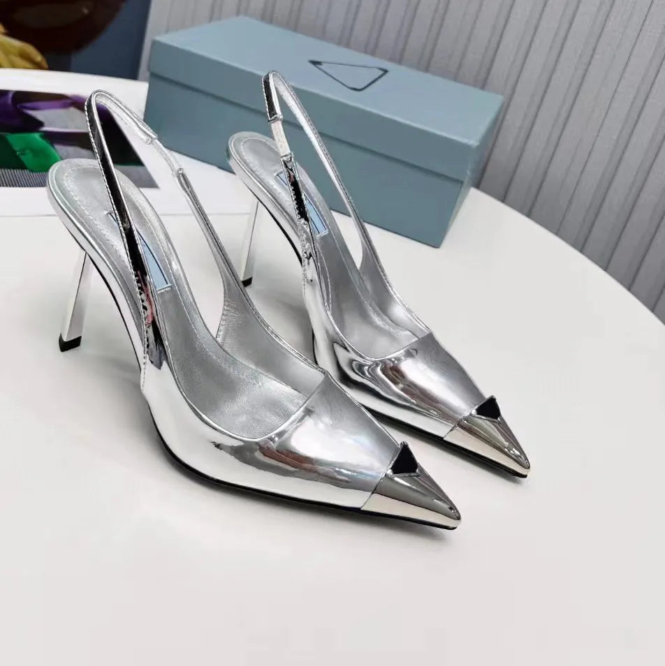 High Heeled Formal Shoes Designer Rhinestone