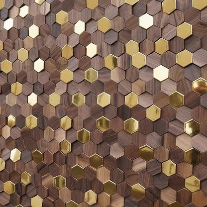 RustiHex Wooden Wall Panel