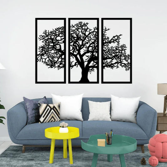 Tree of Life Metal Wall Art (3 Pieces)