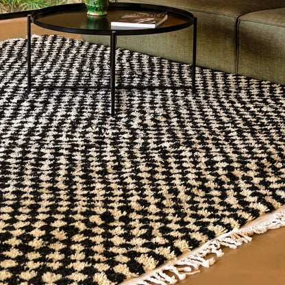 Checkered Bliss Indian Rug