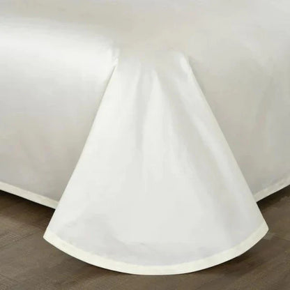 Savoy Cream Duvet Cover Set (Long-staple Sateen Cotton)